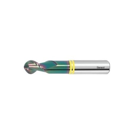 Garant Solid Carbide Ball Nose End Mill, for Aluminum, DLC Coated, 8 mm 207097 8